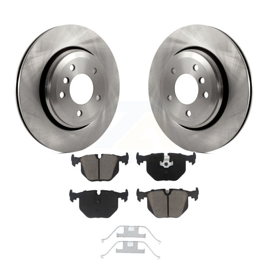Disc Brake Rotors And Ceramic Pads Rear Kit For BMW 330Ci 330i 330xi