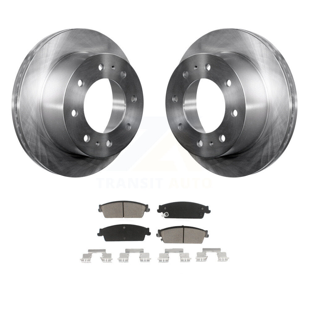 Disc Brake Rotor & Ceramic Pad Rear Kit For 2011 Chevrolet Silverado 1500 Hybrid