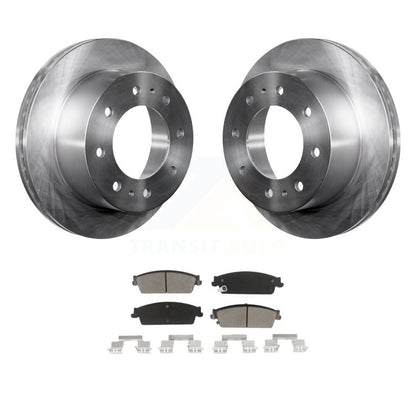 Disc Brake Rotor & Ceramic Pad Rear Kit For 2011 Chevrolet Silverado 1500 Hybrid