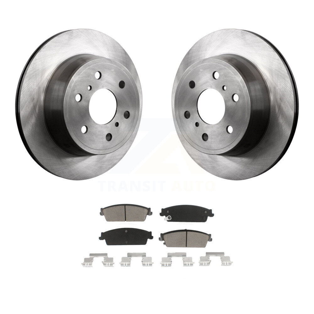 Brake Rotor & Ceramic Pad Rear Kit For Chevrolet GMC Sierra 1500 Silverado Tahoe