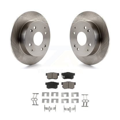 Disc Brake Rotors And Ceramic Pads Rear Kit For Honda Accord Acura CL