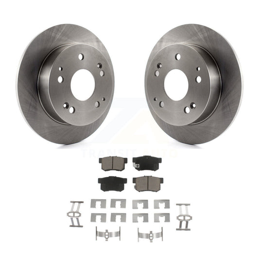 Disc Brake Rotor & Ceramic Pad Rear Kit For Honda Civic Accord Acura RSX Integra