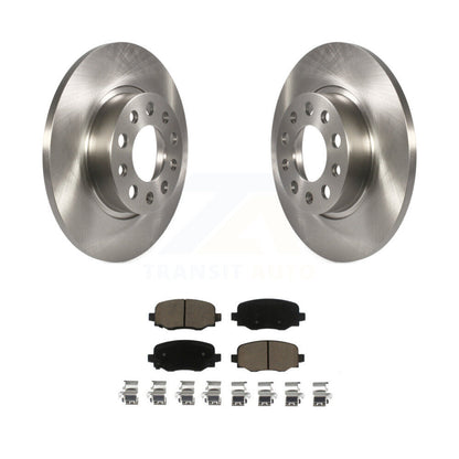 Disc Brake Rotor & Ceramic Pad Rear Kit For Jeep Renegade Dodge Hornet Fiat 500X