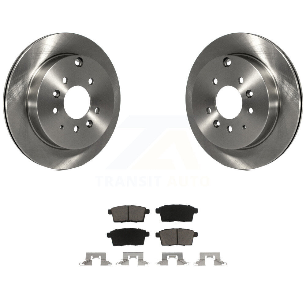 Disc Brake Rotors And Ceramic Pads Rear Kit For Ford Edge Mazda CX-7 Lincoln MKX