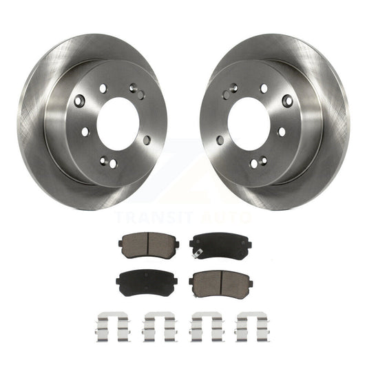 Disc Brake Rotors And Ceramic Pads Rear Kit For Kia Forte Koup Forte5