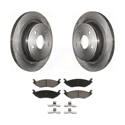 Brake Rotor And Ceramic Pad Rear Kit For Ram 1500 Classic Dodge Durango Chrysler