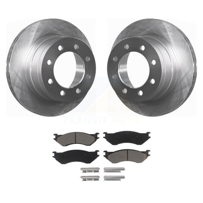 Disc Brake Rotors And Ceramic Pads Rear Kit For Dodge Ram 1500 3500 2500