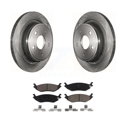Disc Brake Rotors And Ceramic Pads Rear Kit For Dodge Ram 1500