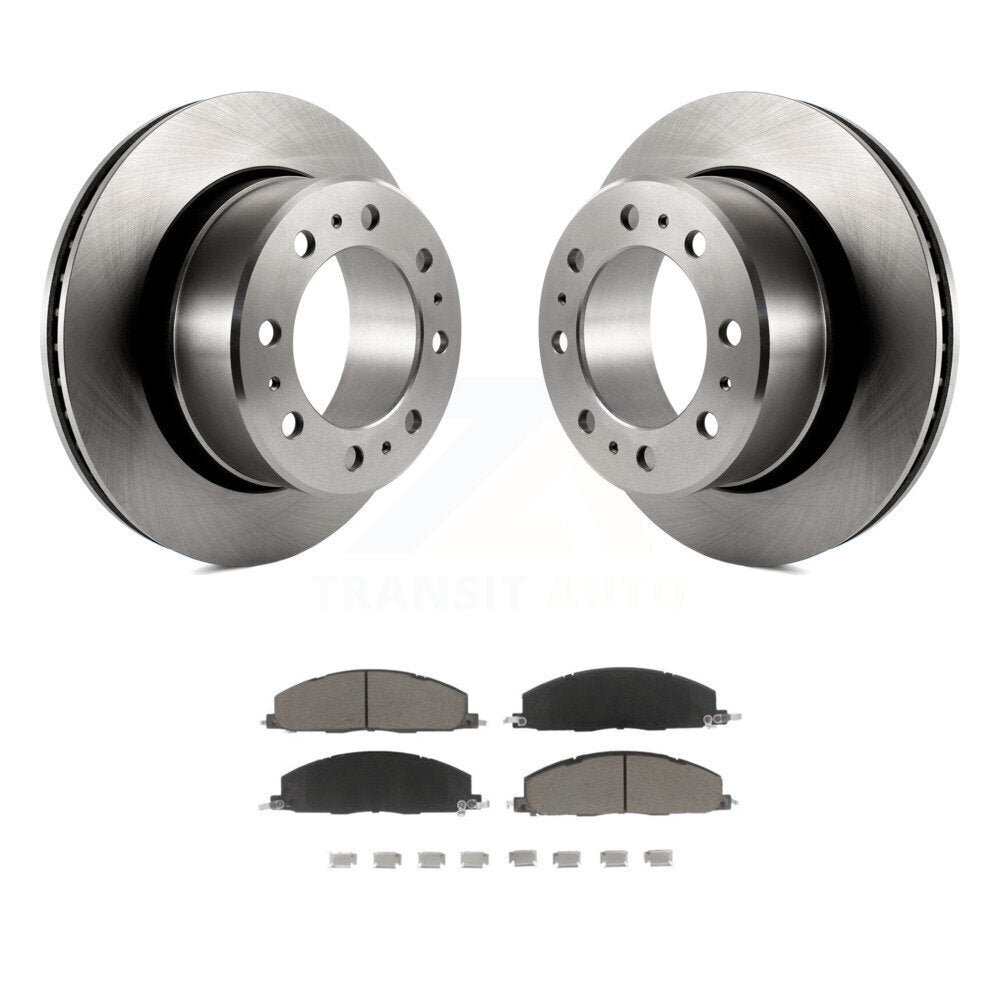 Disc Brake Rotors And Ceramic Pads Rear Kit For Ram 3500 2500 1500 Dodge