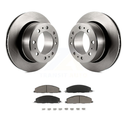 Disc Brake Rotors And Ceramic Pads Rear Kit For Ram 3500 2500 1500 Dodge