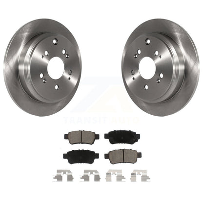 Disc Brake Rotors And Ceramic Pads Rear Kit For 2005-2010 Honda Odyssey