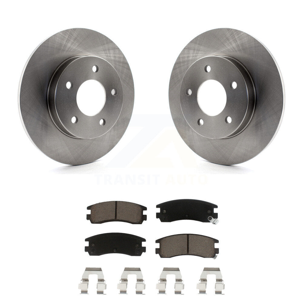 Brake Rotor And Ceramic Pad Rear Kit For Cadillac DeVille Buick Eldorado Seville