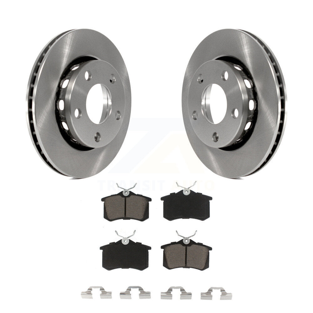 Disc Brake Rotors And Ceramic Pads Rear Kit For 2000-2001 Audi S4