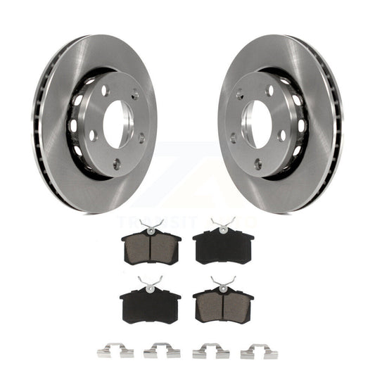 Disc Brake Rotors And Ceramic Pads Rear Kit For 2000-2001 Audi S4