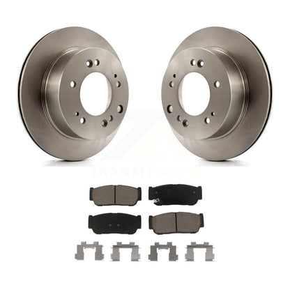 Disc Brake Rotors And Ceramic Pads Rear Kit For 2007-2009 Kia Sorento