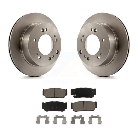 Disc Brake Rotors And Ceramic Pads Rear Kit For 2007-2009 Kia Sorento