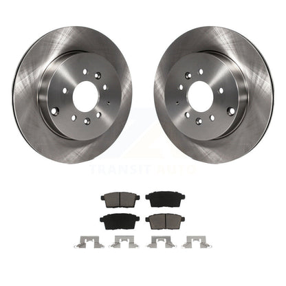 Disc Brake Rotors And Ceramic Pads Rear Kit For 2007-2015 Mazda CX-9