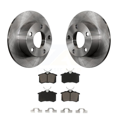 Disc Brake Rotors And Ceramic Pads Rear Kit For Volkswagen Passat Audi A6