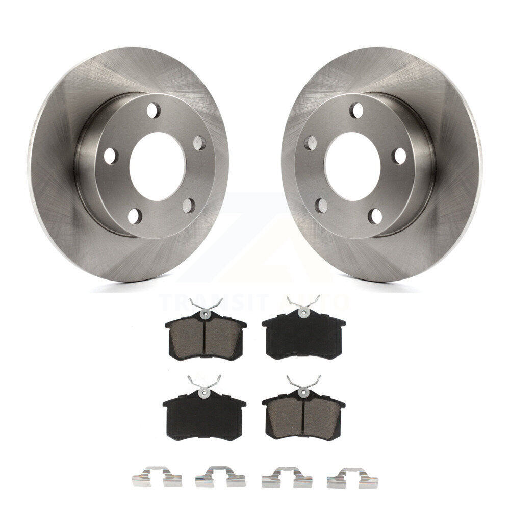 Disc Brake Rotors And Ceramic Pad Rear Kit For Volkswagen Passat Audi A4 Quattro