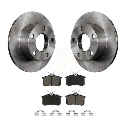 Disc Brake Rotors And Ceramic Pads Rear Kit For Volkswagen Passat Audi A6