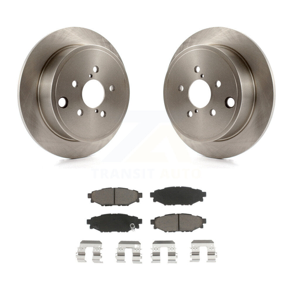 Brake Rotor Ceramic Pad Rear Kit For Subaru Impreza Forester Outback Legacy FR-S