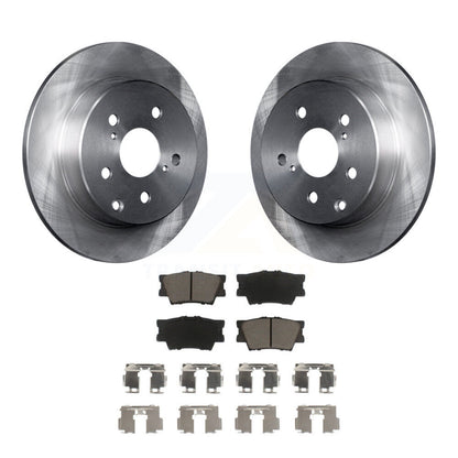 Disc Brake Rotors And Ceramic Pads Rear Kit For Toyota RAV4 Lexus HS250h