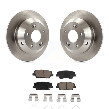 Disc Brake Rotors Ceramic Pad Rear Kit For Kia Sorento Hyundai Santa Fe Sport XL