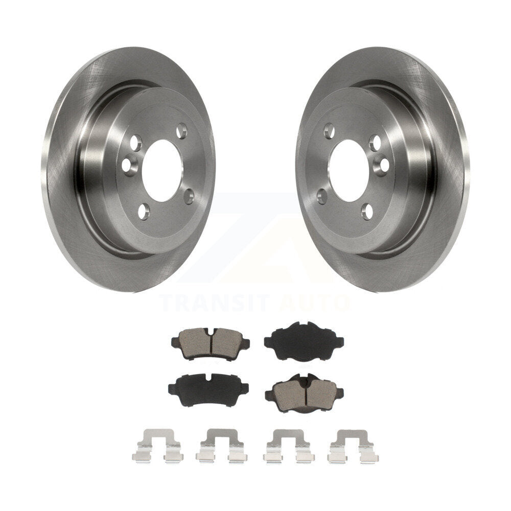 Disc Brake Rotors And Ceramic Pads Rear Kit For Mini Cooper