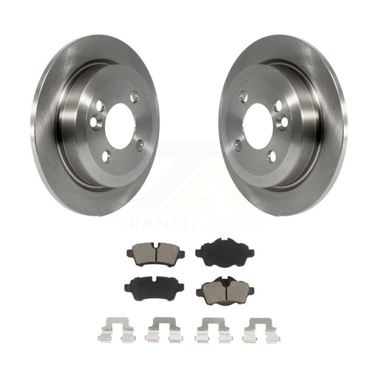 Disc Brake Rotors And Ceramic Pads Rear Kit For Mini Cooper