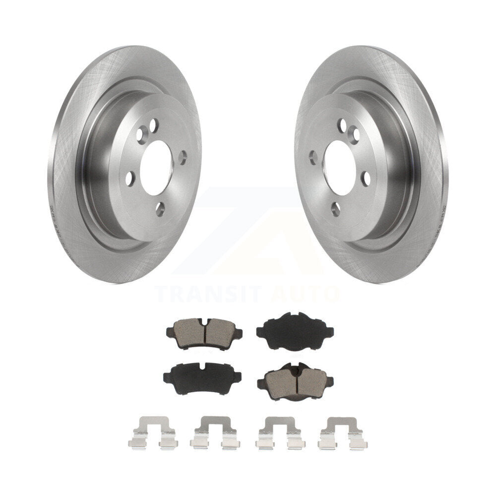 Disc Brake Rotors And Ceramic Pads Rear Kit For Mini Cooper