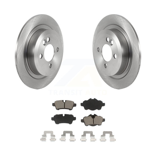 Disc Brake Rotors And Ceramic Pads Rear Kit For Mini Cooper