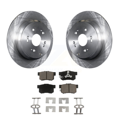 Disc Brake Rotors And Ceramic Pads Rear Kit For Honda CR-V Acura RDX
