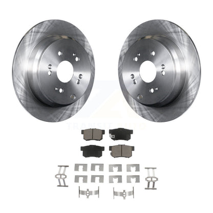 Disc Brake Rotors And Ceramic Pads Rear Kit For Acura RDX