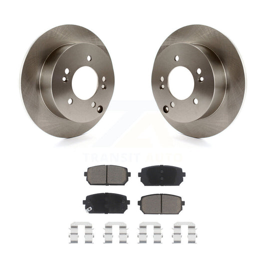 Disc Brake Rotors And Ceramic Pads Rear Kit For 2007-2012 Kia Rondo