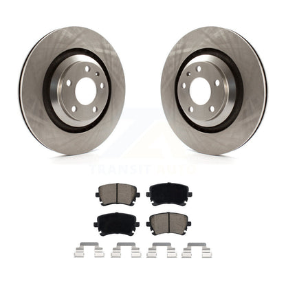 Disc Brake Rotors And Ceramic Pads Rear Kit For Audi A6 Quattro