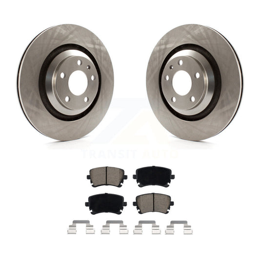 Disc Brake Rotors And Ceramic Pads Rear Kit For Audi A6 Quattro