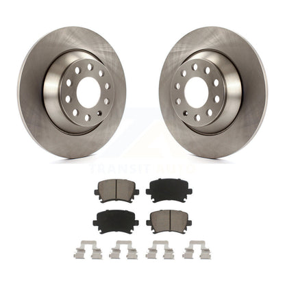 Disc Brake Rotors And Ceramic Pads Rear Kit For Audi A6 Quattro