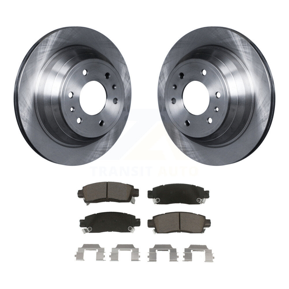 Brake Rotors Ceramic Pad Rear Kit For Chevrolet GMC Trailblazer Envoy XL EXT SSR
