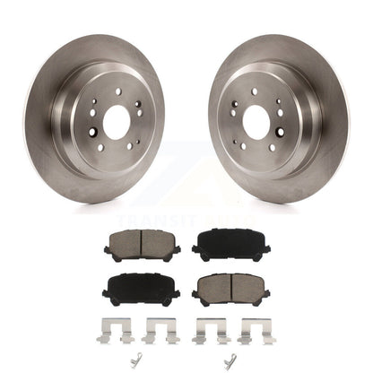 Disc Brake Rotors And Ceramic Pads Rear Kit For 2014-2016 Acura MDX