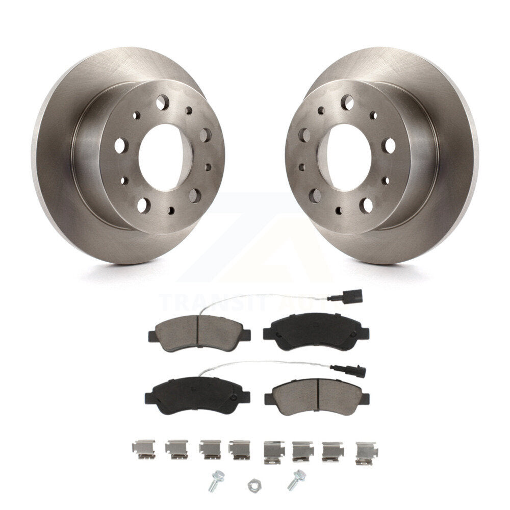 Disc Brake Rotor Ceramic Pad Rear Kit For 2014-2021 Ram ProMaster 2500 3500 1500