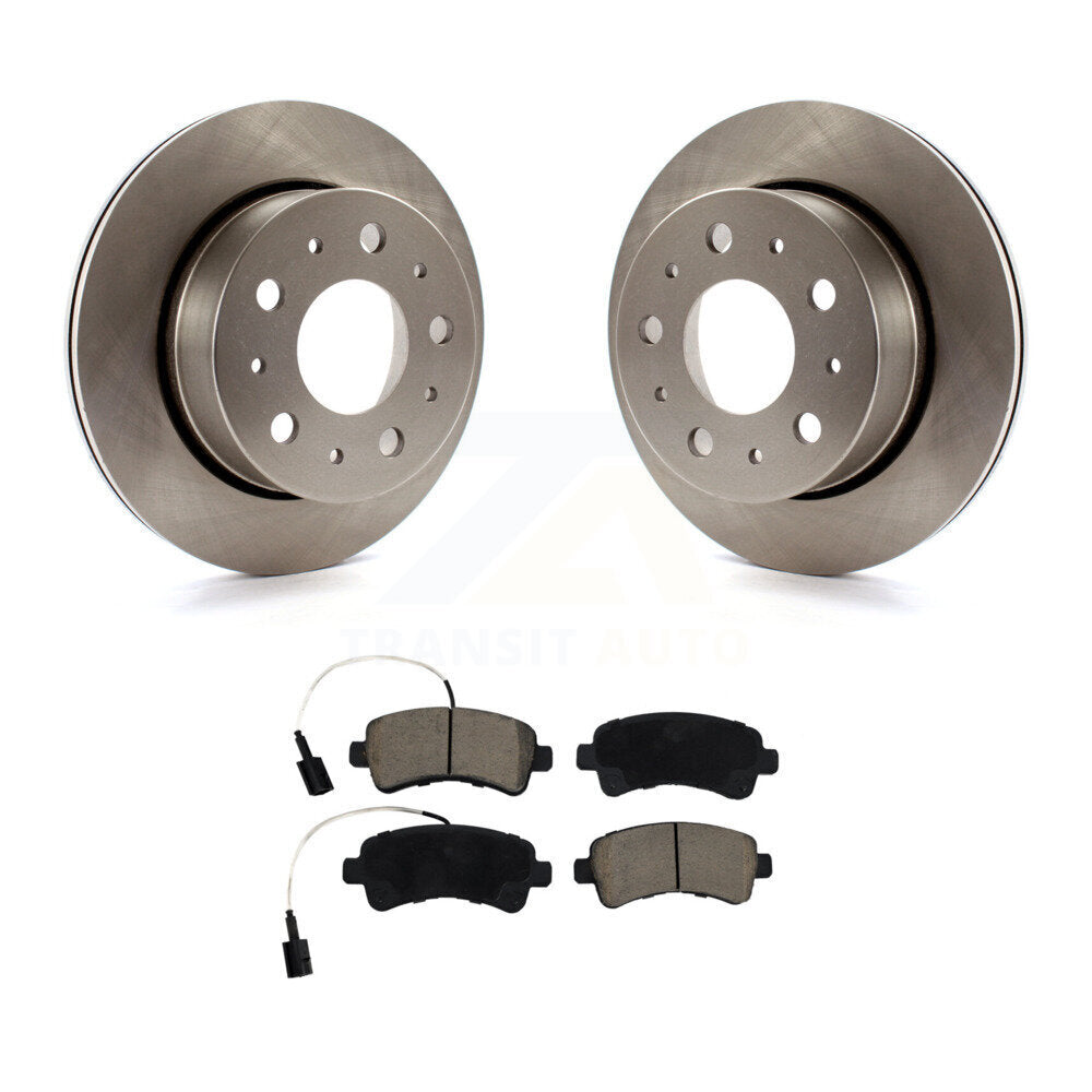 Disc Brake Rotor Ceramic Pad Rear Kit For 2014-2021 Ram ProMaster 2500 3500 1500