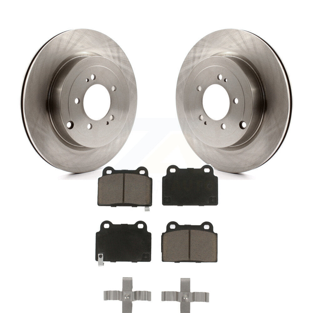 Disc Brake Rotors And Ceramic Pads Rear Kit For Mitsubishi Lancer