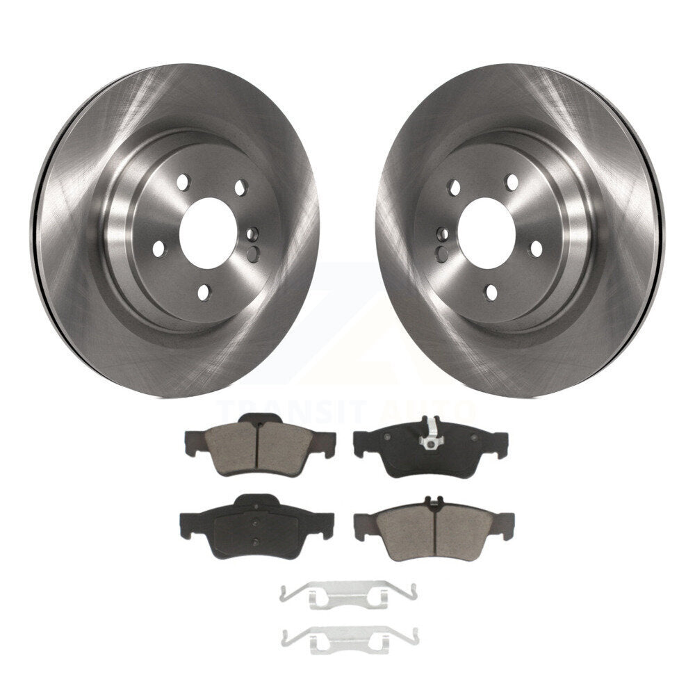 Brake Rotors & Ceramic Pad Rear Kit For Mercedes-Benz S550 S450 SL550 S350 CL550
