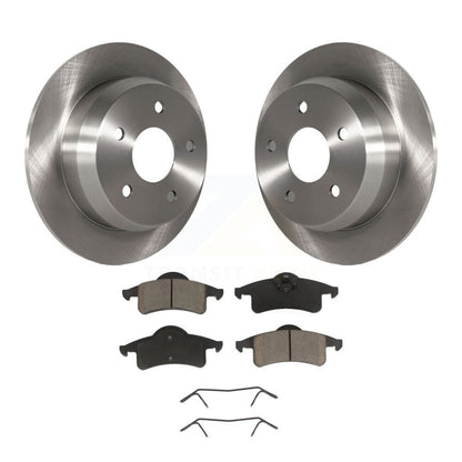 Disc Brake Rotors And Ceramic Pads Rear Kit For 1999-2004 Jeep Grand Cherokee