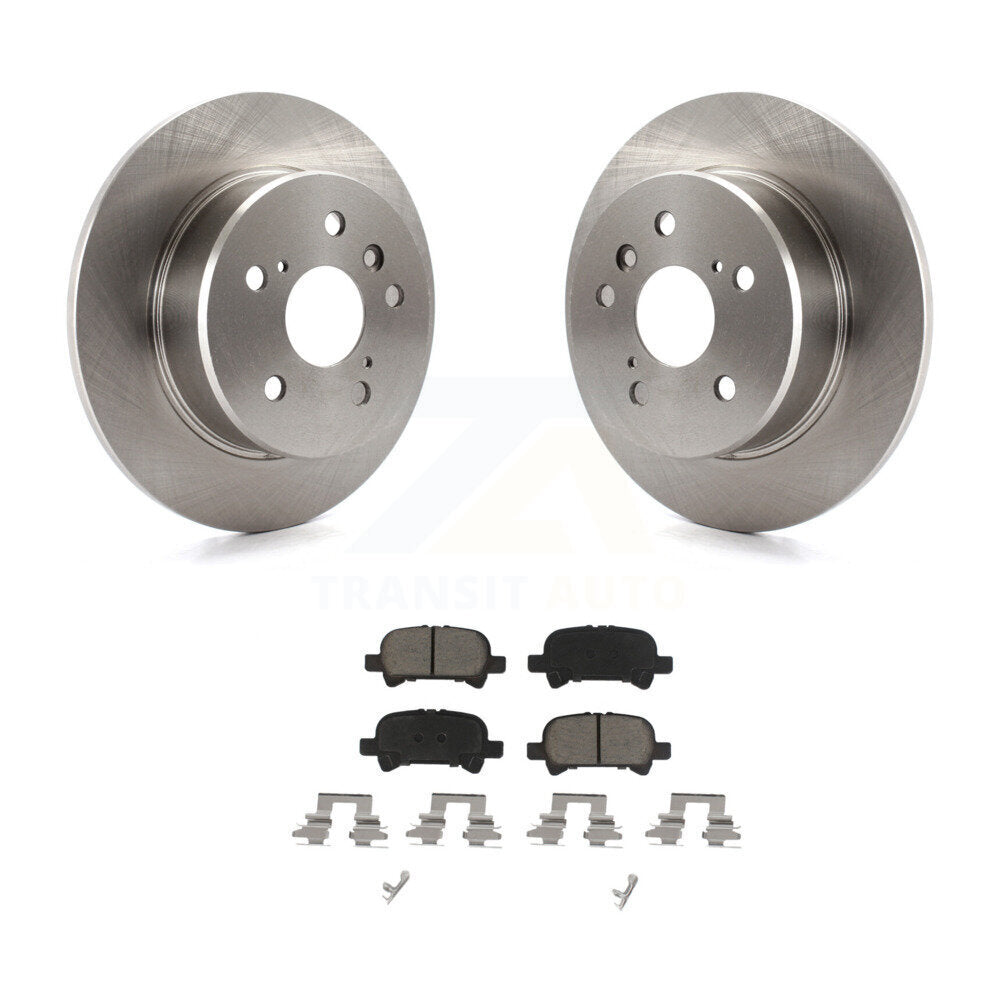 Disc Brake Rotors And Ceramic Pads Rear Kit For 2000-2004 Toyota Avalon