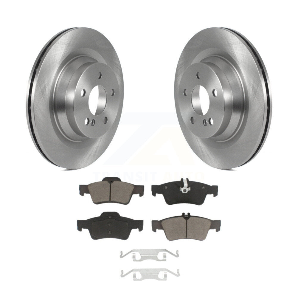 Disc Brake Rotors And Ceramic Pads Rear Kit For Mercedes-Benz E550 CLS550