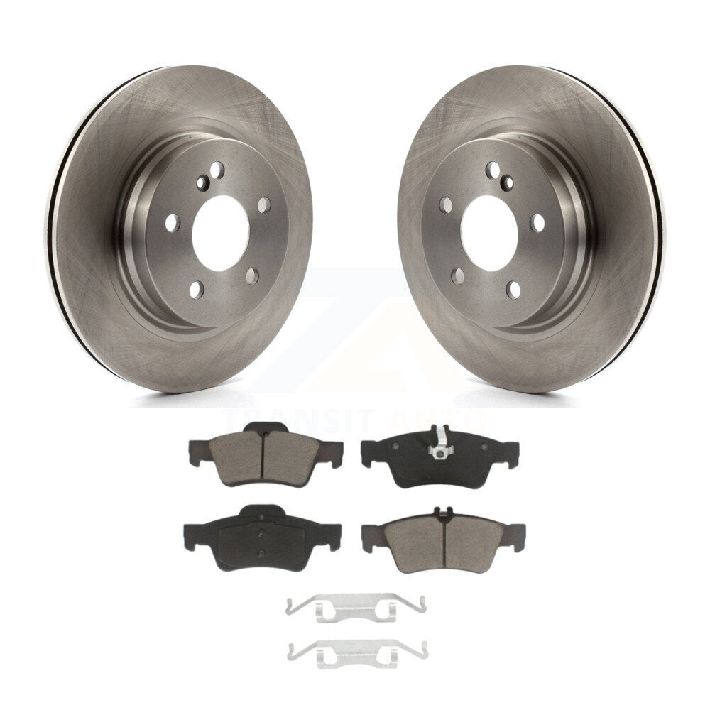 Disc Brake Rotors And Ceramic Pads Rear Kit For Mercedes-Benz E550