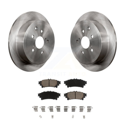 Brake Rotor Ceramic Pad Rear Kit For Toyota Sienna Highlander Lexus RX350 RX450h
