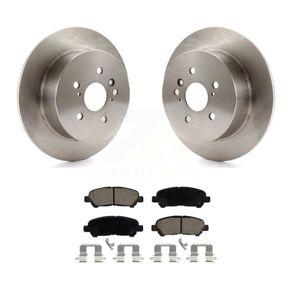Disc Brake Rotors And Ceramic Pads Rear Kit For 2008-2013 Toyota Highlander