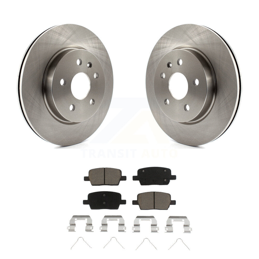 Disc Brake Rotors And Ceramic Pads Rear Kit For Chevrolet Camaro Cadillac CT6